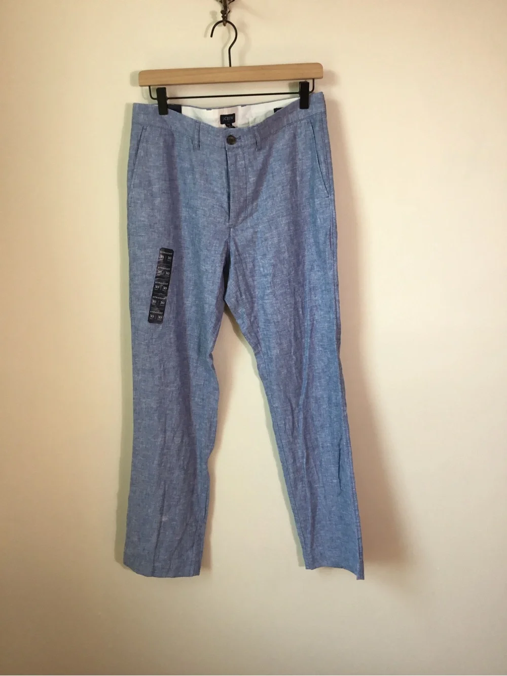 J. Crew Factory Men's Linen Blend Straight Fit Pants NWT